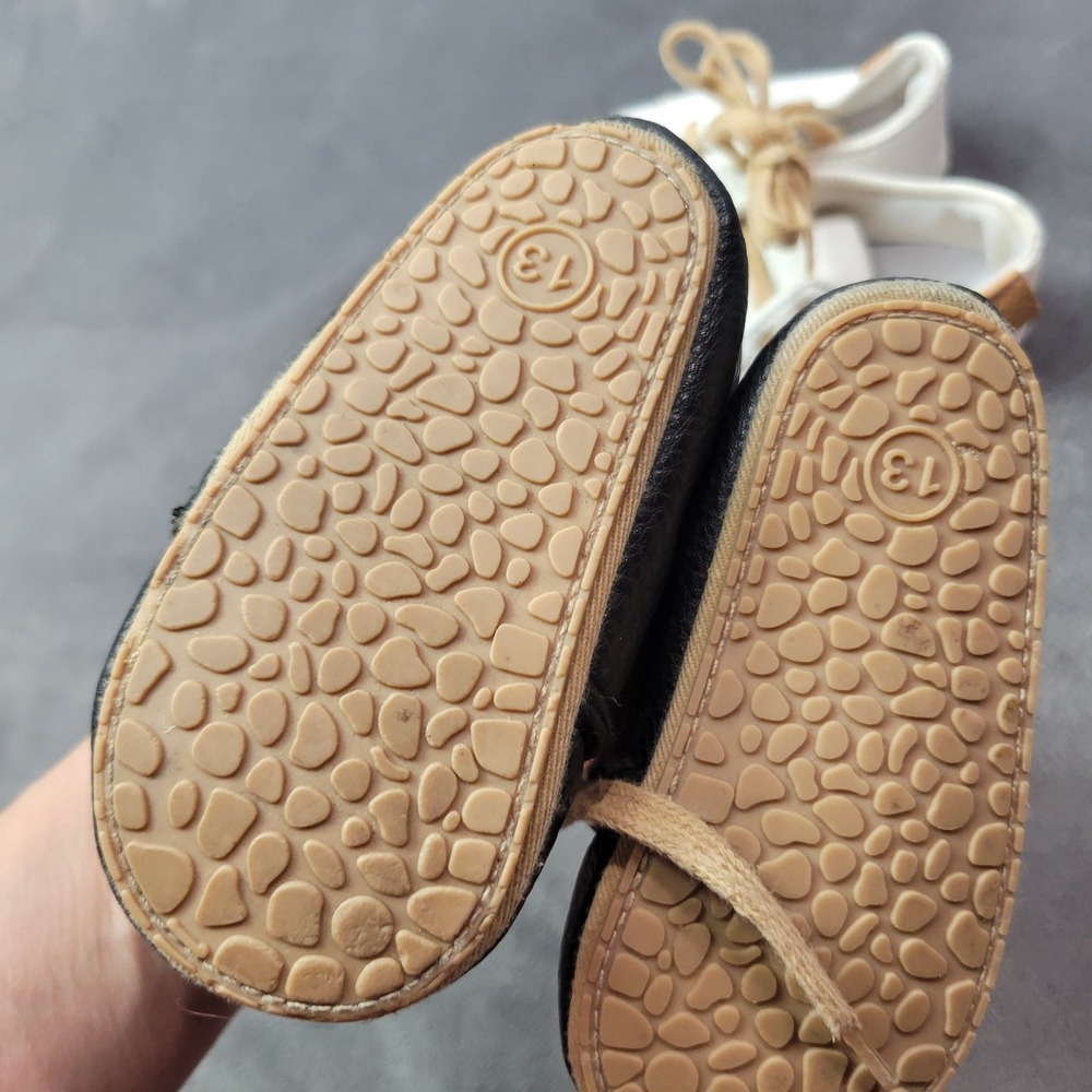 Baby Soft Sole Moccasins Bundle Black White Faux Leather Size 13 5in Minimalist - Picture 5 of 9